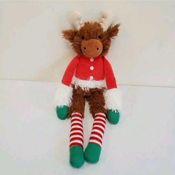 Manhattan Toy 18" Christmas Holiday Moose Long Legs 2018 Plush - Picture 1 of 5